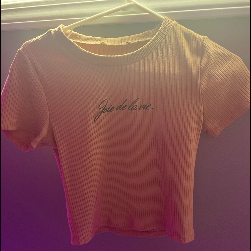 French lettering tee by forever 21 🤍